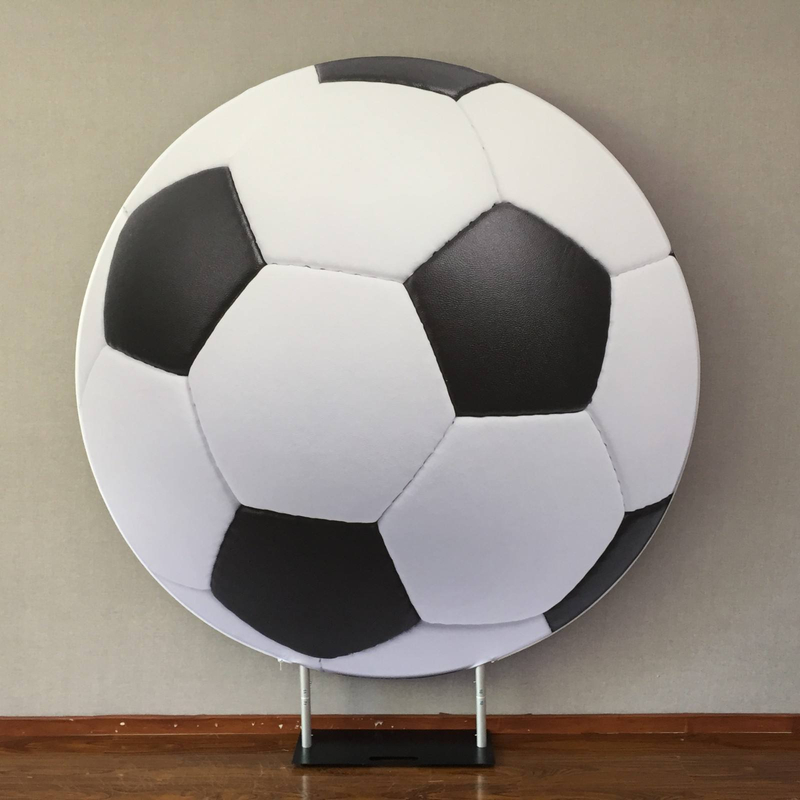 party event background round backdrop stand photo booth double printing circle backdrop stand