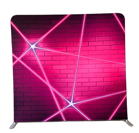 Custom size theme party backdrop pole decor photo booth event background trade show display pillowcase stands wall
