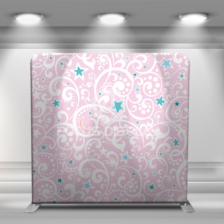 8*8 ft Vintage knit-like pattern pillow case tension fabric display stand photo booth backdrop