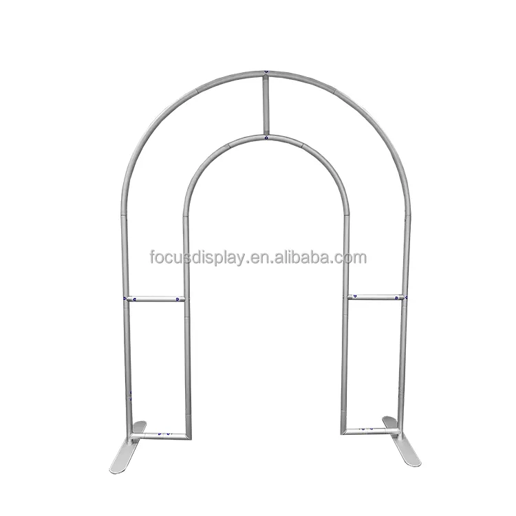 Hollow Arched Cover Aluminum Tube Frame Design Background Birthday Wedding Party Background Frame wall