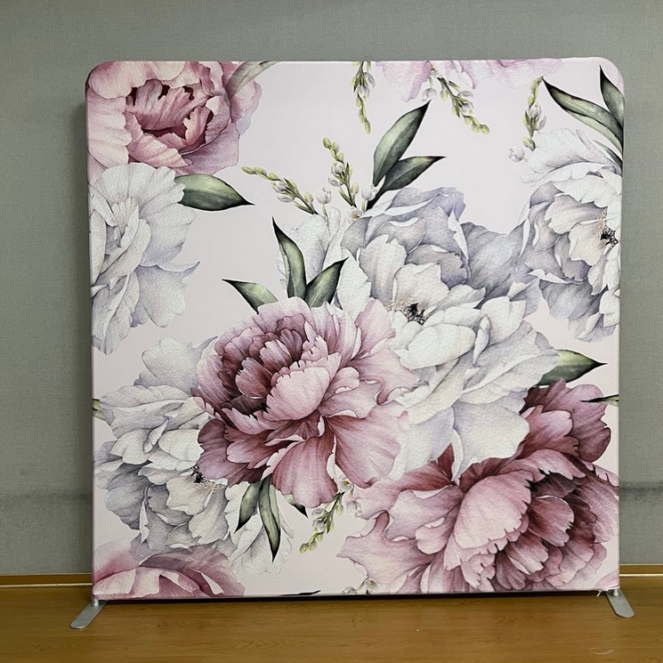 8 ft double sides printing pillow case cover display easy installation photo booth backdrop wall