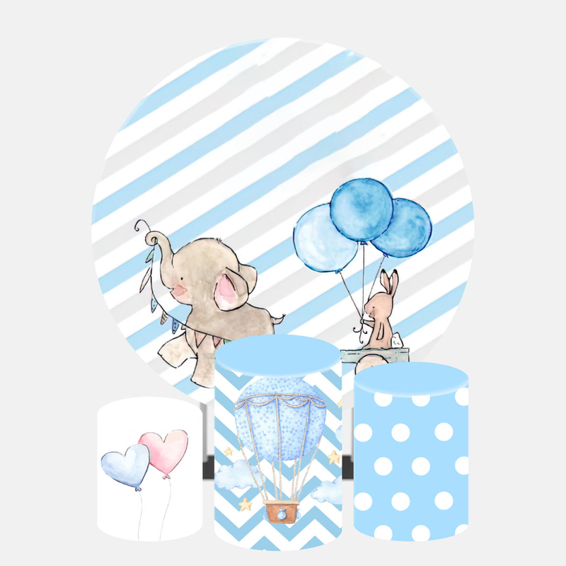 Customized Birthday Party Event Background Round Backdrop Stands Halloween Party Decoration