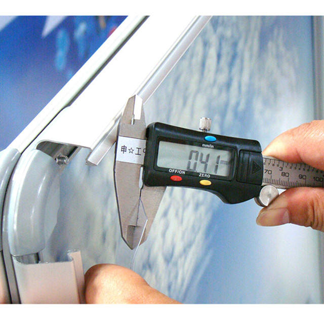A1 silver aluminum profile snap frame outdoor water base pavement signs