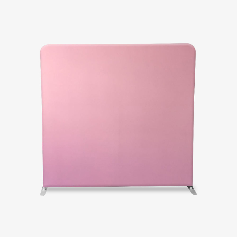 8x8ft straight collapsible aluminum tube stand tension fabric pillow case photo booth backdrop