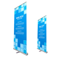 Triangle aluminium roll up banner, retractable stand banner, portable roll up stand banner