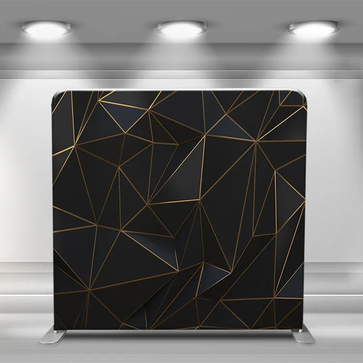 8*8 ft Custom printing graphic tension adjustable tube frame display photo booth props backdrop wall