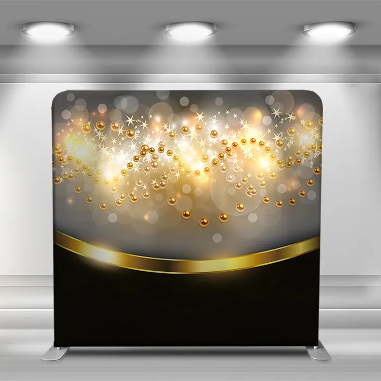 10*8 ft Indoor advertising promotion tension fabric display for 360 photo booth backdrop wall