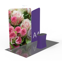 Popular high quality tension fabric display 3x3 trade show exhibition booth