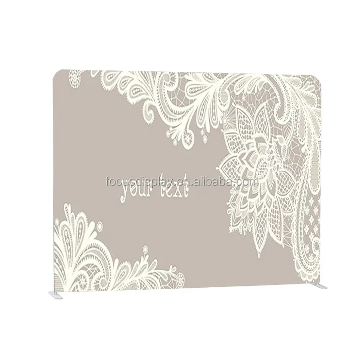 Custom Portable Decorative Pattern Tension Fabric frame photography Backdrop Display Stand Wall