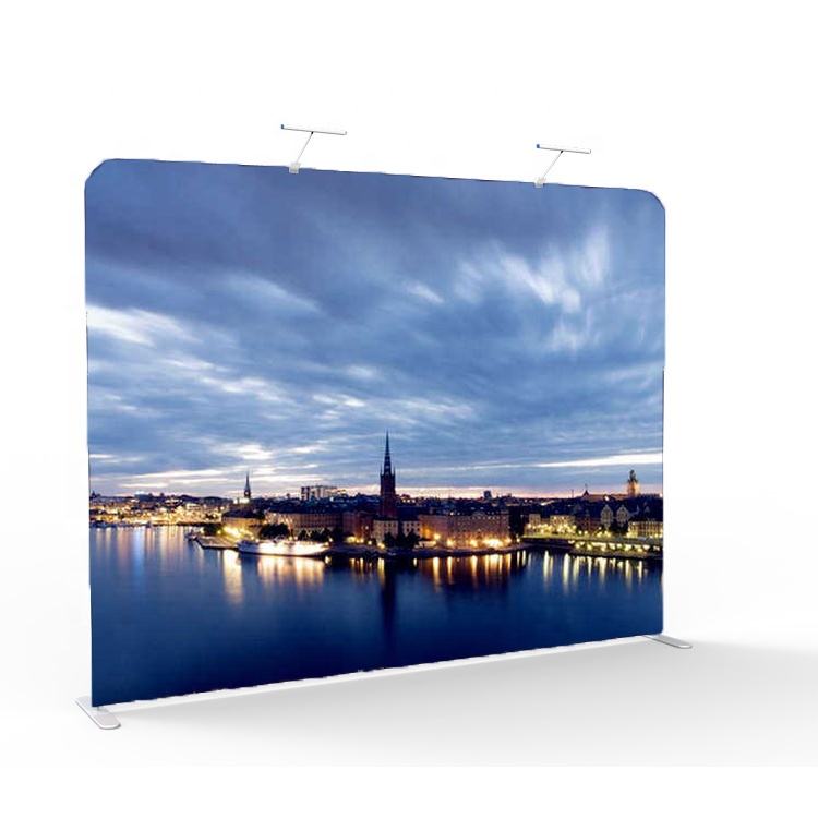 10*8ft Straight Shaped Factory Sale Popular Movable Photo Booth Custom Tension Fabric Pillow Case Backdrop