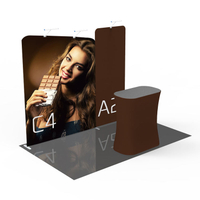 Portable tension fabric wall for exhibition trade show booth
