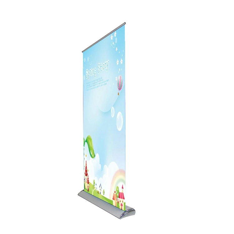 High quality moving luxurious retractable wide base roll up banner display