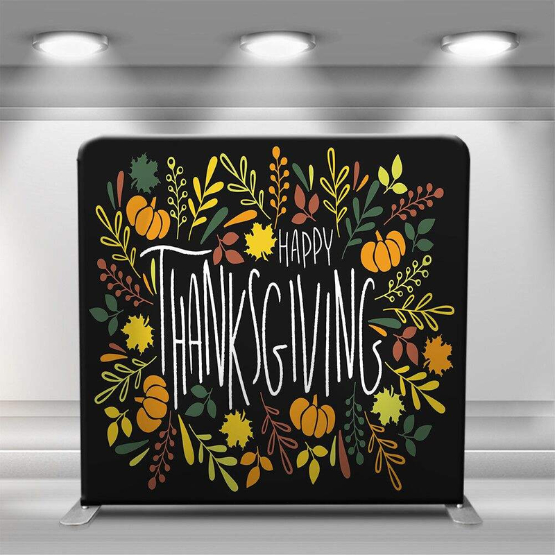 Top Sale 8 ft Thanksgiving Day Castle Bright Background Dinner Party Decor Pillow Case Backdrop Wall
