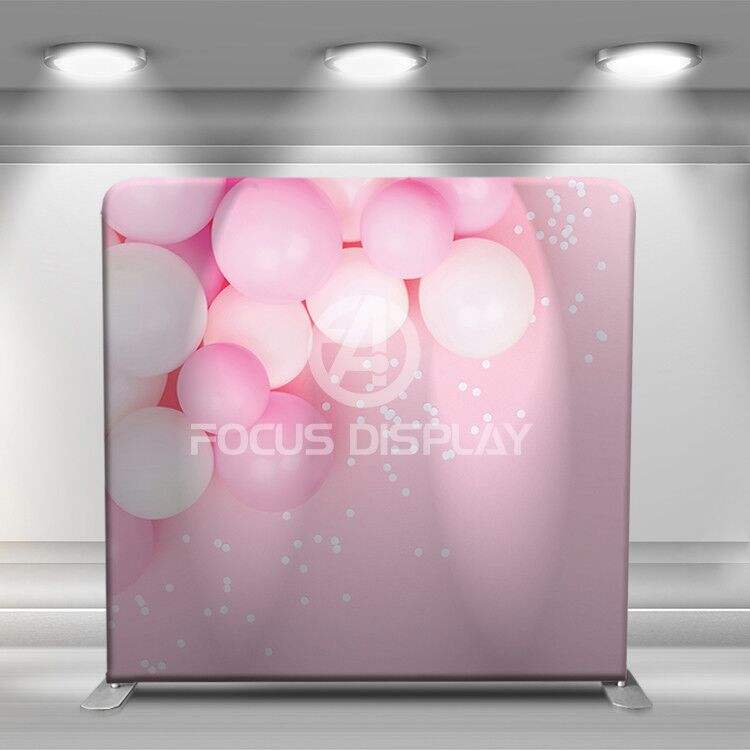 Aluminum tube stand tension fabric party events decoration washable pillowcase backdrop