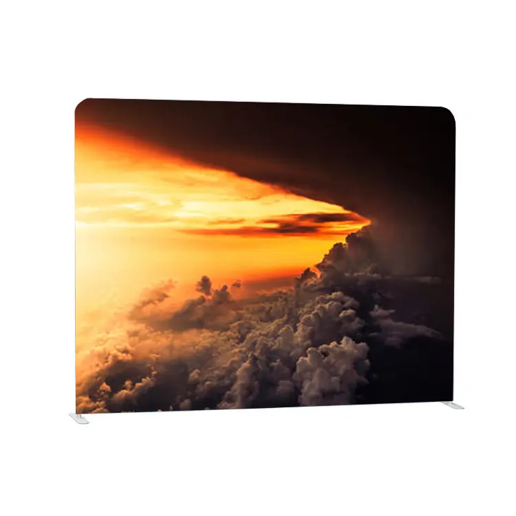 Boutique 10ft straight portable full color tension fabric module frame backdrop photo wall photography backdrop