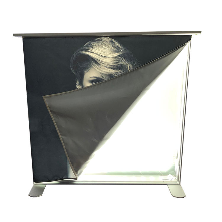 Folding SEG in full color aluminum promotion display table