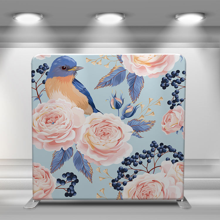 10ft best selling portable tension fabric straight aluminum background exhibition display stand