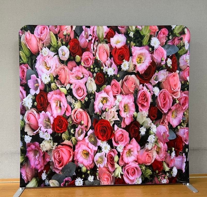 Custom size theme party backdrop pole decor photo booth event background trade show display pillowcase stands wall