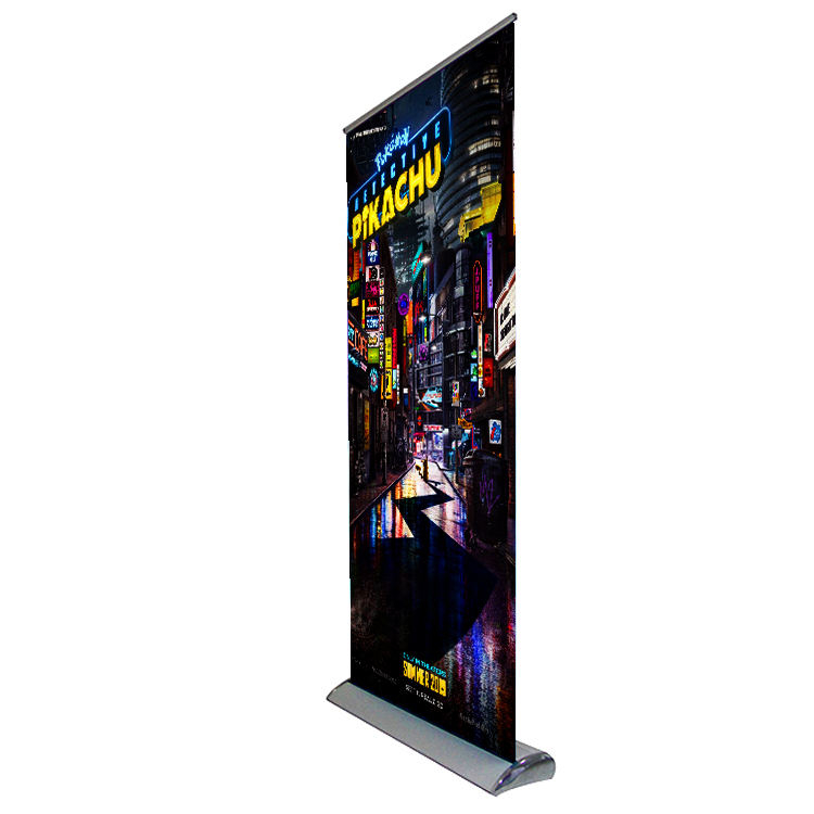 economic exhibition customized advertising double side easy change roll up banner stand