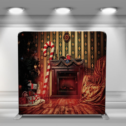 customized backdrops for wedding event display stand aluminum Tension Fabric Backdrop Display 8ft portable backwall