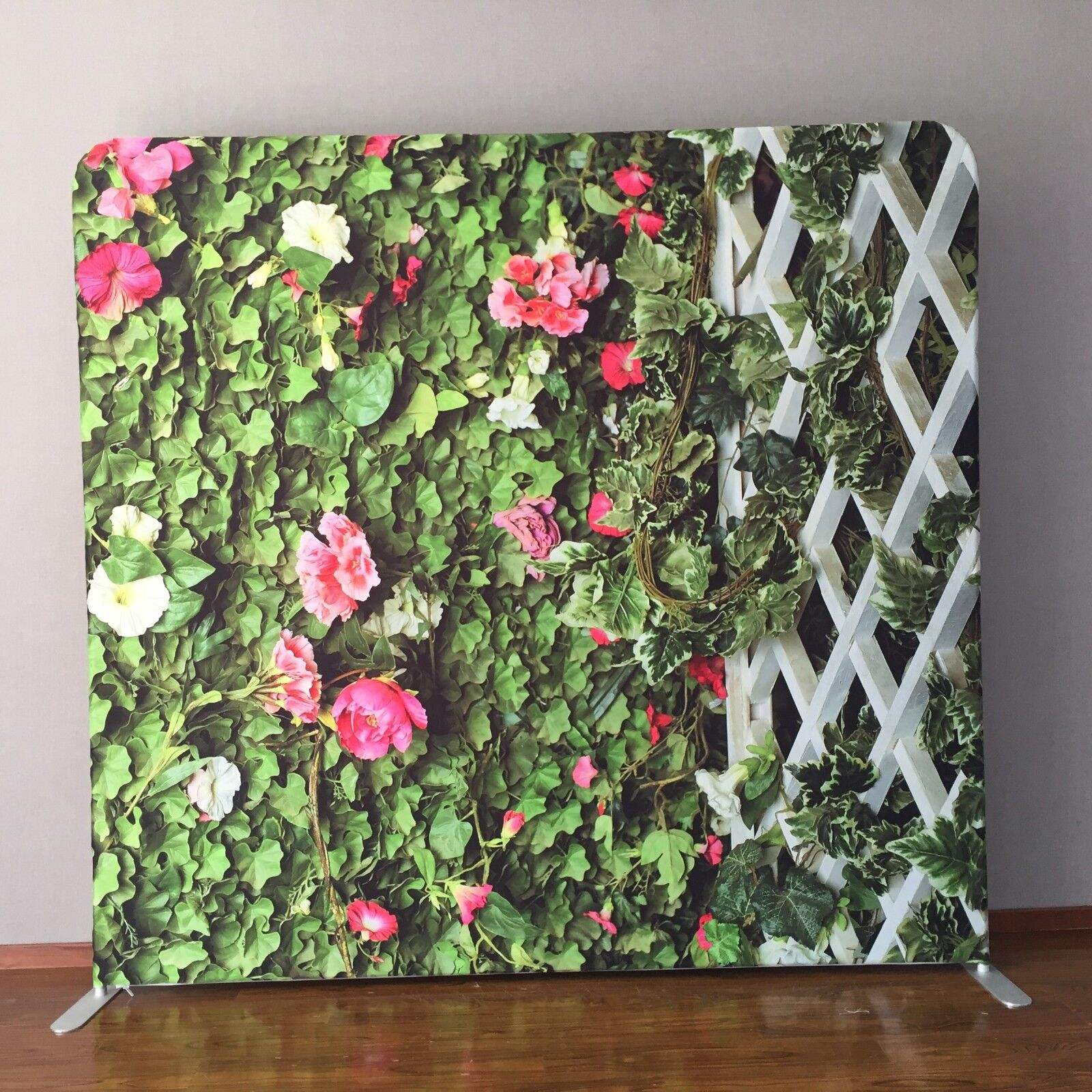 8*8 ft Customized flower and grass printing pillow case cover photo booth stand photography backdrop wall