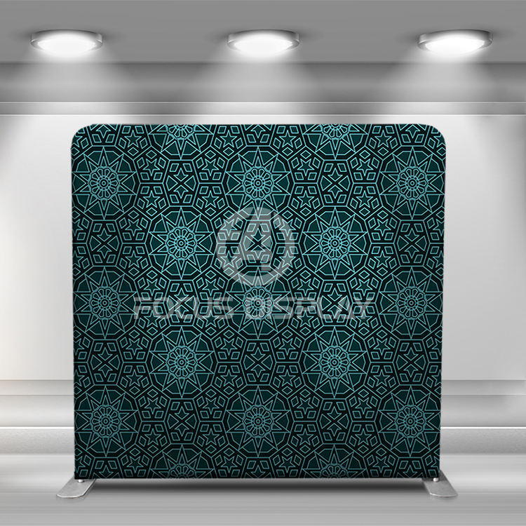 8 ft Vivid graphic tension adjustable tube frame display photo booth backdrop wall