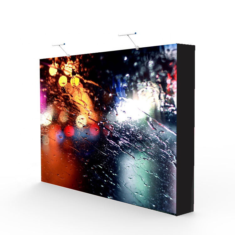 Portable table exhibition tension fabric pop up display stand banner