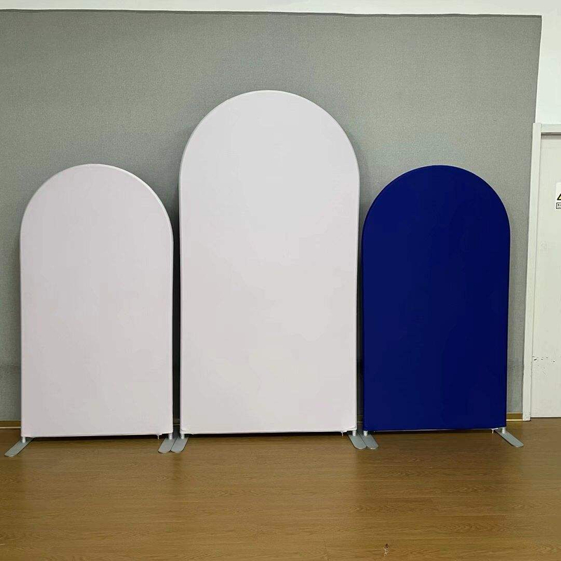 5ft 6ft 7ft Aluminum Arch Frame Wedding Arch Stand Fabric Full Solid Color Backdrop stretch stand