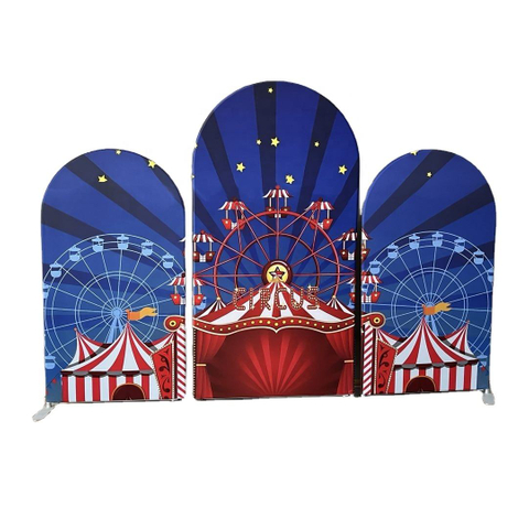 Arched Backdrop Stand for Birthday Party Wedding Decoration 3 Arch Panel Baby Shower Backdrop
