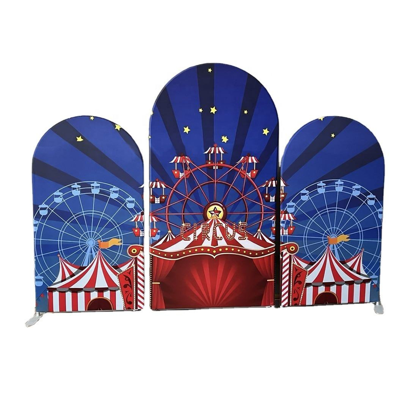 Arched Backdrop Stand for Birthday Party Wedding Decoration 3 Arch Panel Baby Shower Backdrop