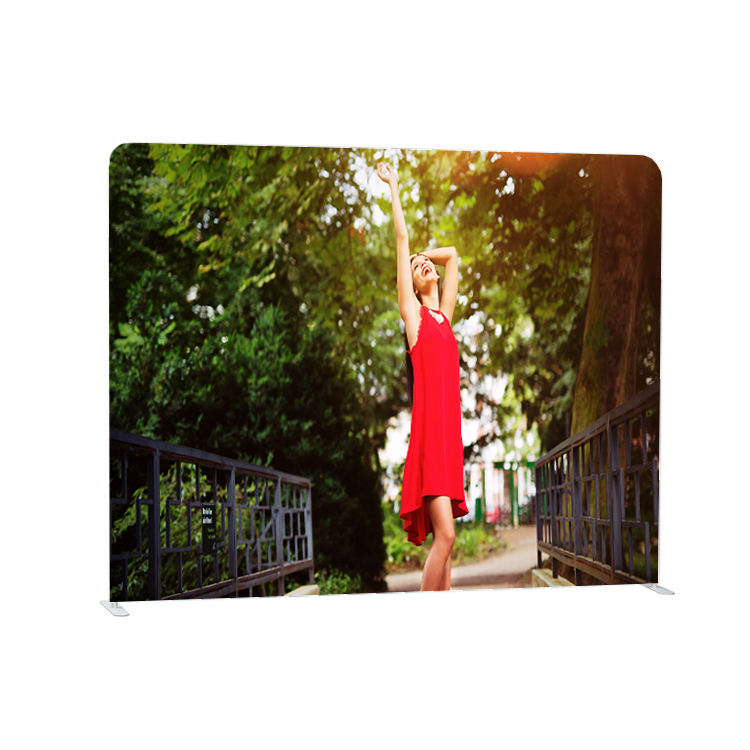 Straight aluminum frame portable custom logo backdrop