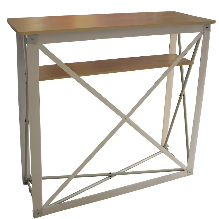 Supermarket pop up folding lightweight customized fabric promotion counter display folding table for trade show