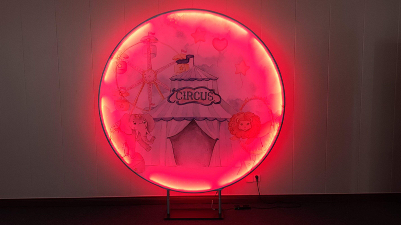 Luminous Truss Stage Lighting Truss For LED Cabinet Fabric Cake Round Wedding Backdrop Stand For Event