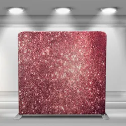 10x8 ft custom full printing tension fabric photo booth tube straight wall display event stand