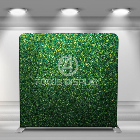 8 ft washable cloth green sparkle pillow cover photo booth backdrop wall