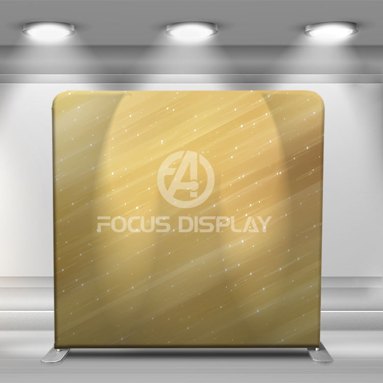 8 ft collapsible frame custom logo printing photo booth stand display Boho printing backdrop banner wall