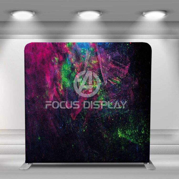 8 ft washable double-sided pillow cover neon paint grunge reggae photo booth backdrop wall
