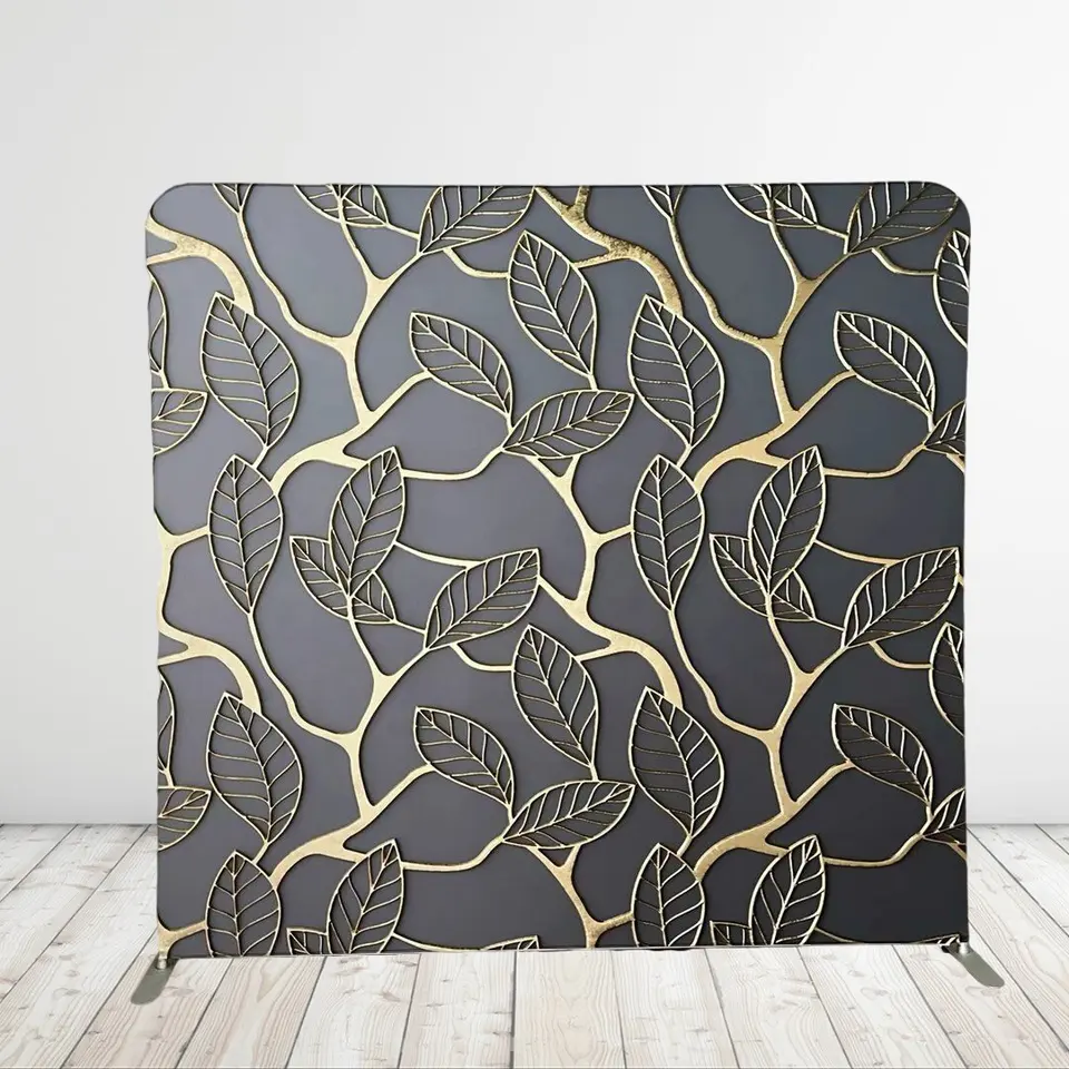 Custom Portable Decorative Pattern Tension Fabric frame photography Backdrop Display Stand Wall