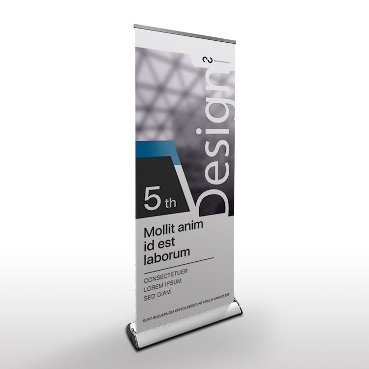 Trade show display stand advertising roll up banner