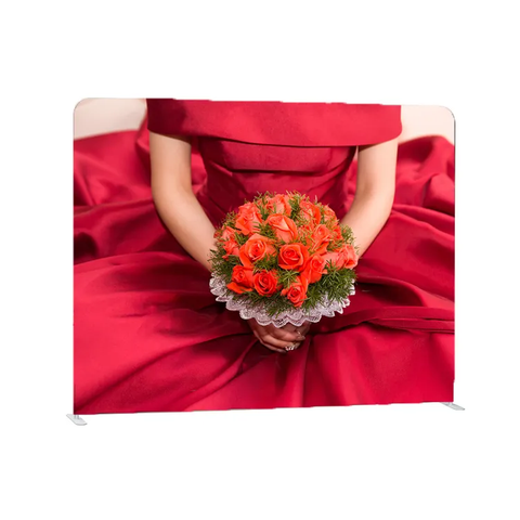 High Quality Aluminum Frame Portable Wedding Tension Fabric Custom Photo Booth Backdrop Display