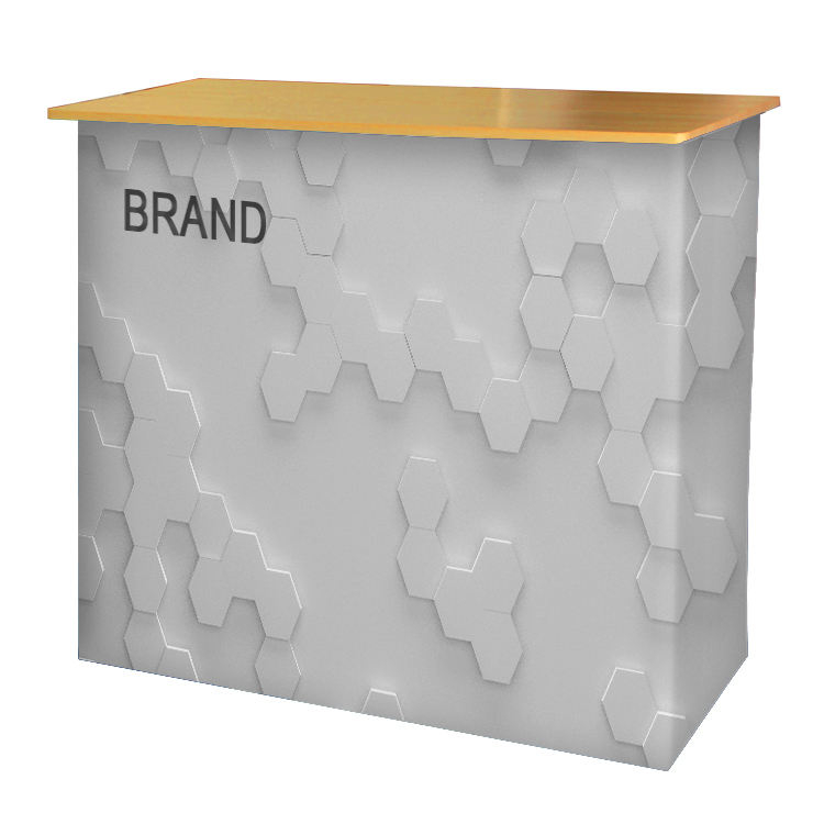 New Style Popular Booth Table Solid Portable Pop Up Counter Stand