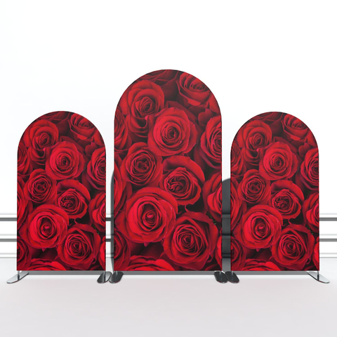 Free Style New Design Party Events Aluminum Tube Frame Flower Fabric Arch Backdrop