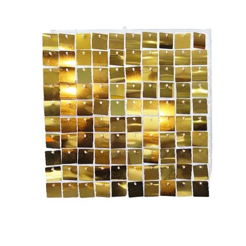 Wholesale factory direct sale event birthday gold shimmer sequin wall