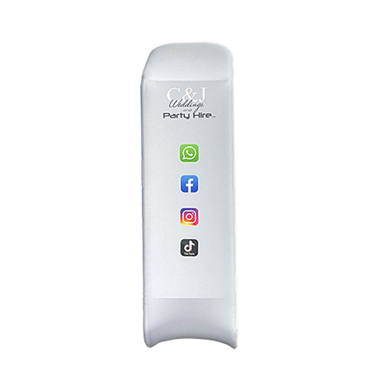 ipad stand for trade show Tension Fabric Tablet Stand For Photo Booth Ipad Sharing Station