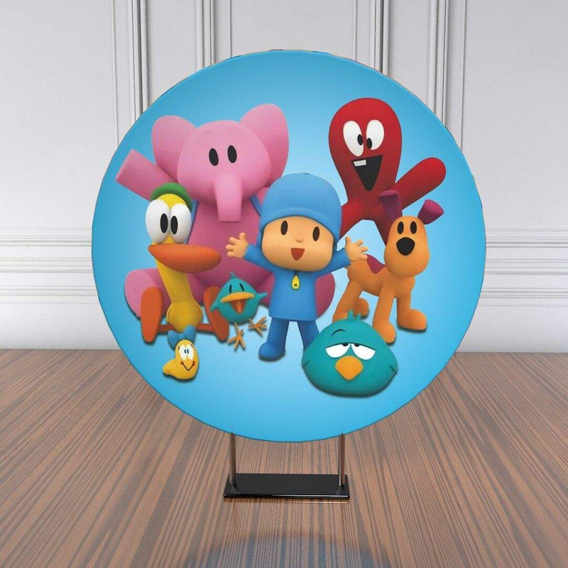 6.6 ft Popular cartoon fancy printing birthday party balloon backdrop stand