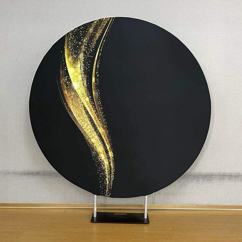 7ft Round Wedding Backdrop Display Aluminium backdrop stand round cake table flower pedestal party backdrop