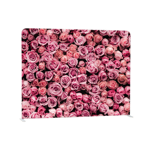 10ft 20ft straight aluminum frame full color custom tension fabric backdrop display