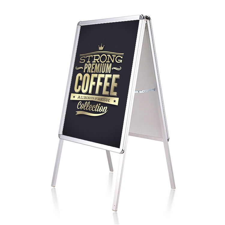 Rectangle high quality aluminum snap real estate metal chalkboard sign a frame