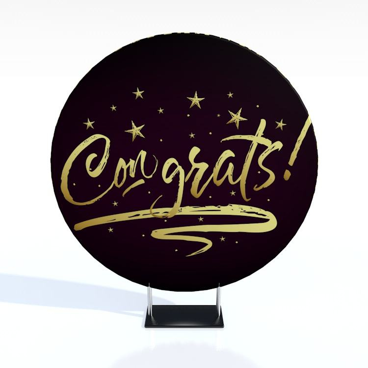 High quality printing graphics wedding supplies decoration birthday party round backdrop