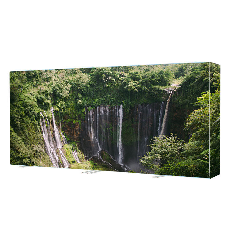 8ft 10ft Aluminum frame stand SEG fabric pop up display with custom printing